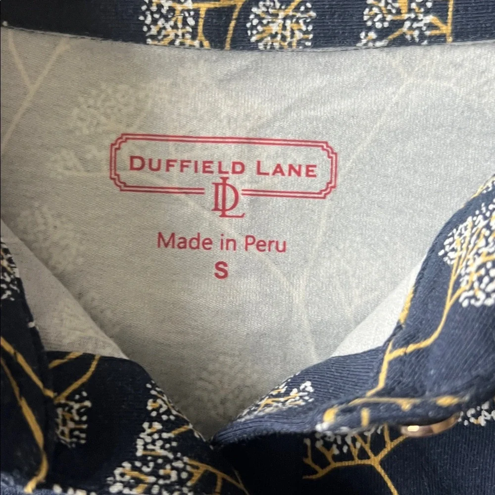 DUFFIELD LANE  ASHLYNN DRESS IN NAVY GROVE Sz S - Picture 14 of 15